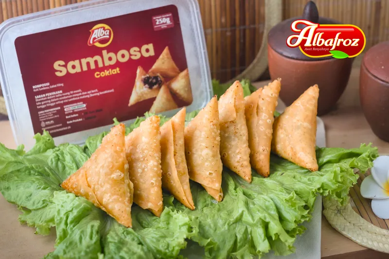 Sambosa Coklat Lumer Albafroz (10 pcs mini size) - Image 2